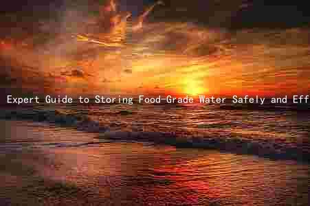 Expert Guide to Storing Food-Grade Water Safely and Efficiently